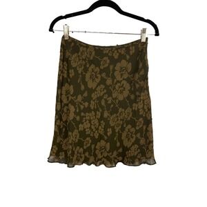 I.N.C Floral Skrit With Side Zipper Size 6
